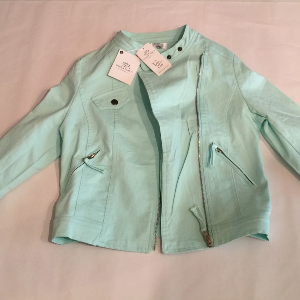 Mint Green Cotton Blazer